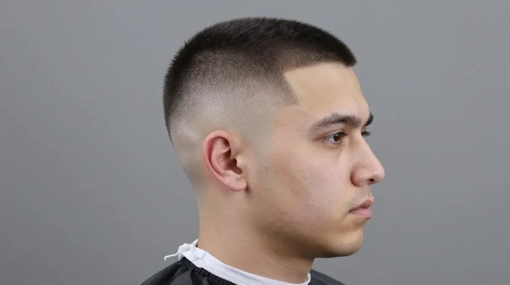 Crew Cut for Triangle Face