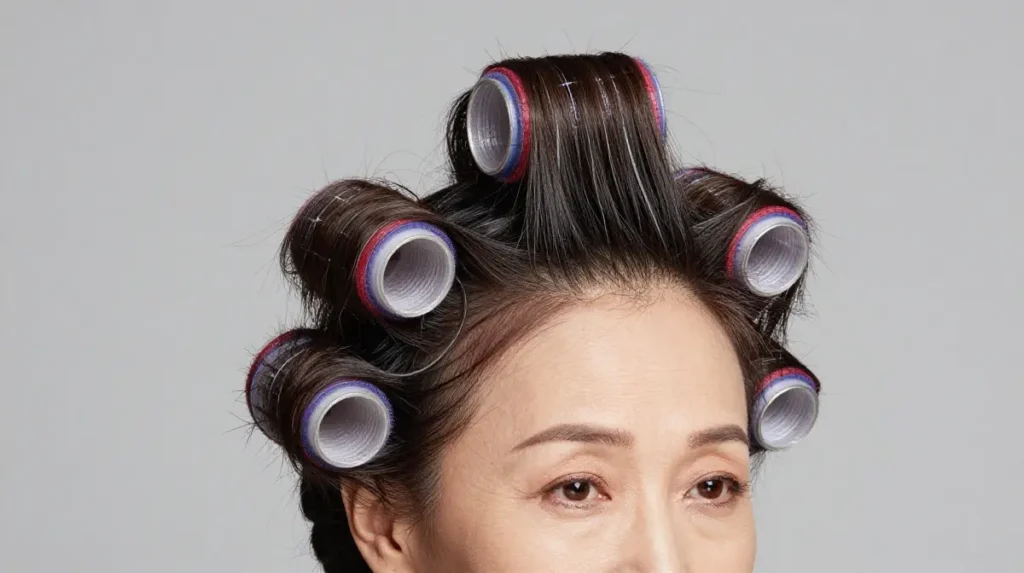 Crown Volume Technique for Fine Hair at 60