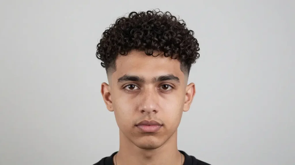 Curly Top with Taper for Triangle Face