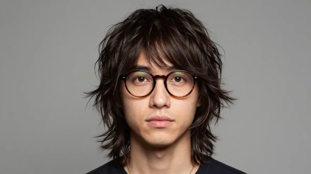 Curtain Bangs with Glasses