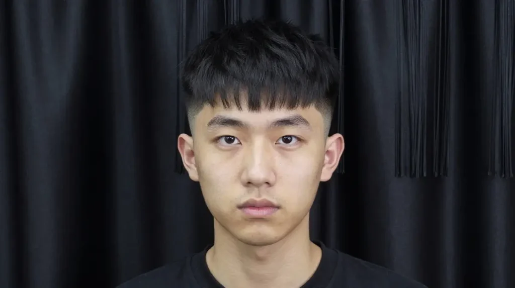 Curtain Fringe with Mid Fade for Triangle Face