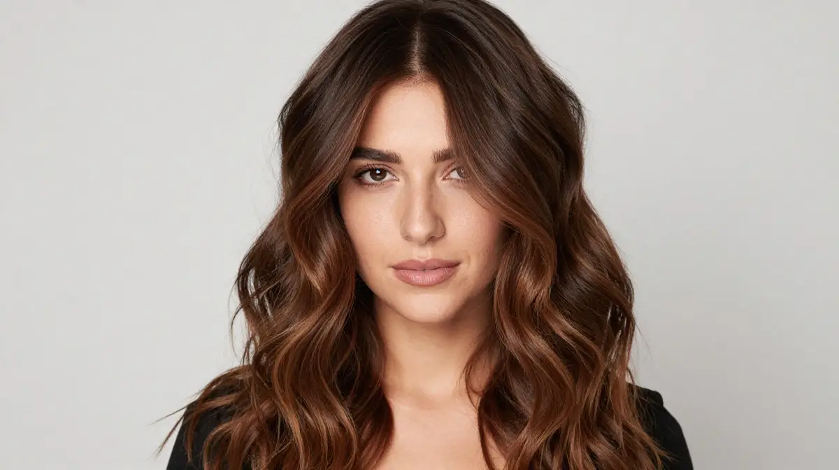 Dark Caramel Balayage Dimensional