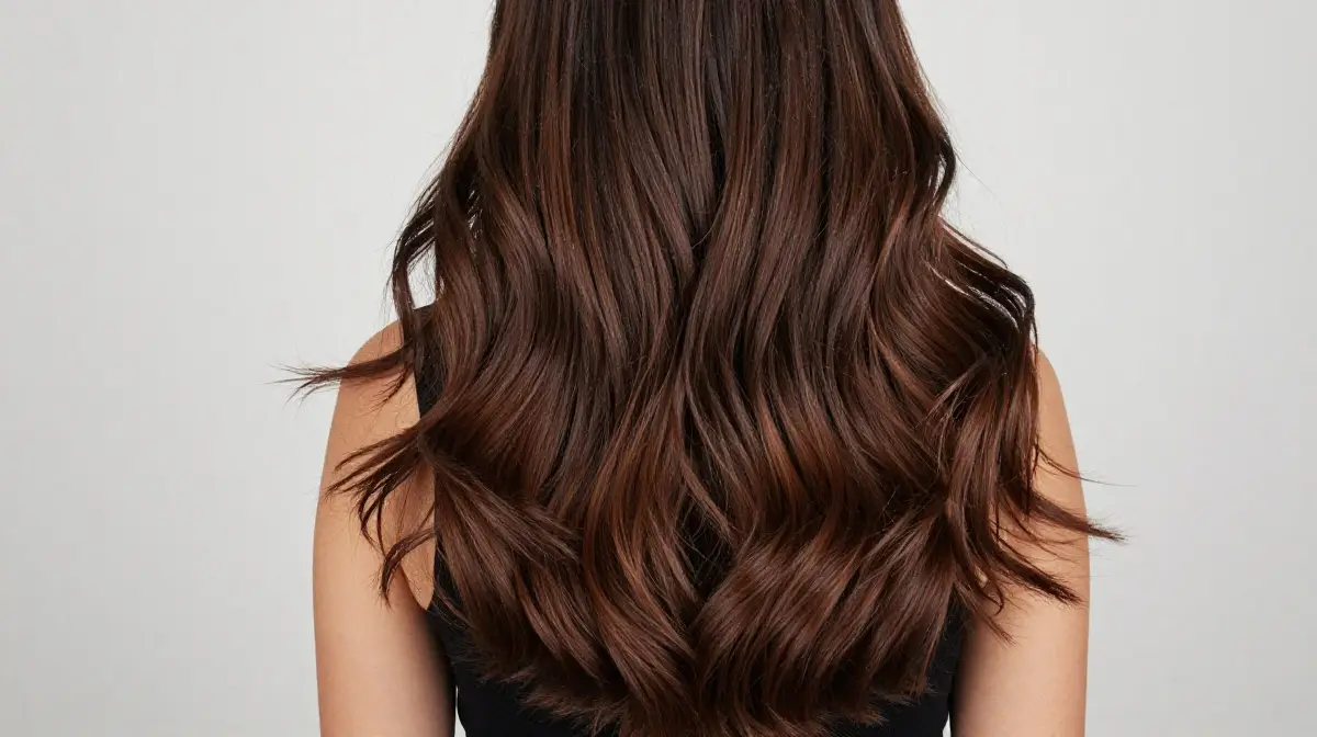 Dark Caramel Balayage on Long Hair