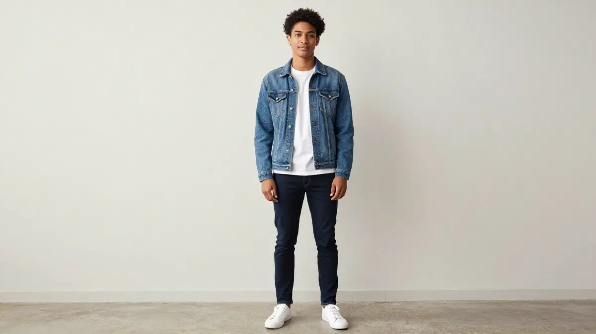 Denim Jacket over Plain Tee