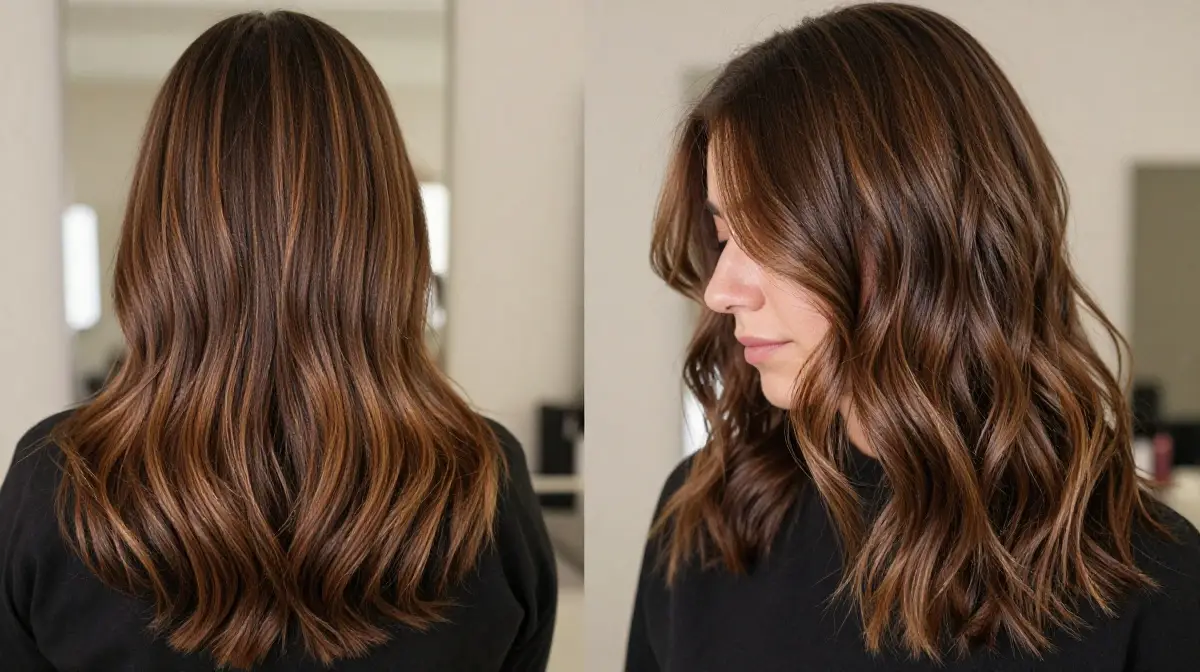Dimensional Winter Brunette Balayage