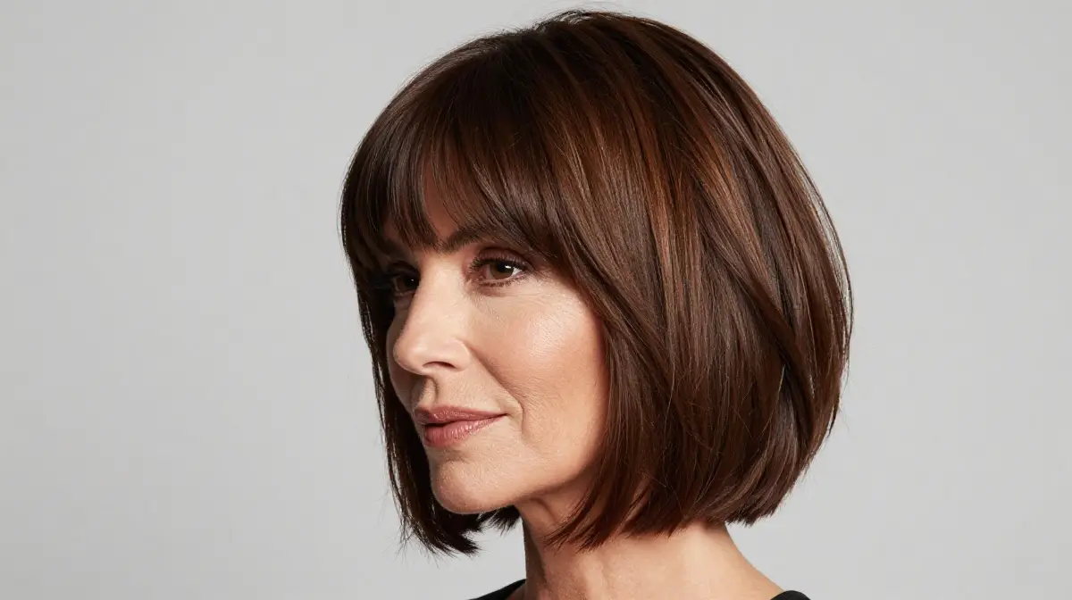 Feathered Bob with Bangs