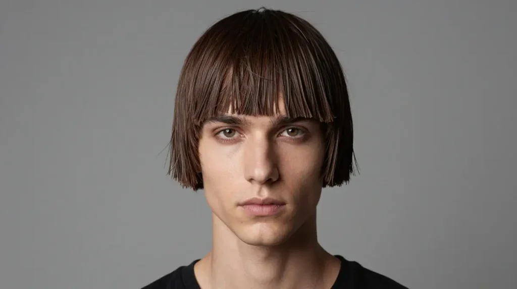 French Crop with Fringe for Triangle Face