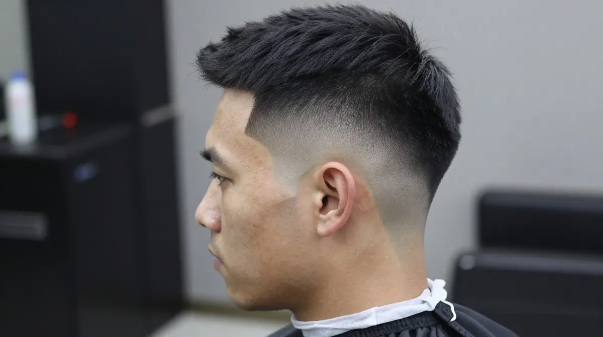 Geometric High Top Fade