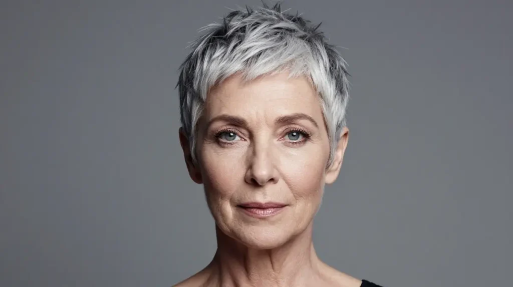 Gray Pixie Cut