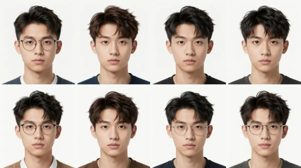 Hairstyles for Men with Glasses Based on Face Shape