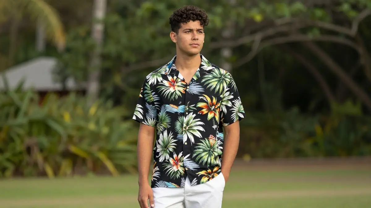 Hawaiian Shirt with White Chinos