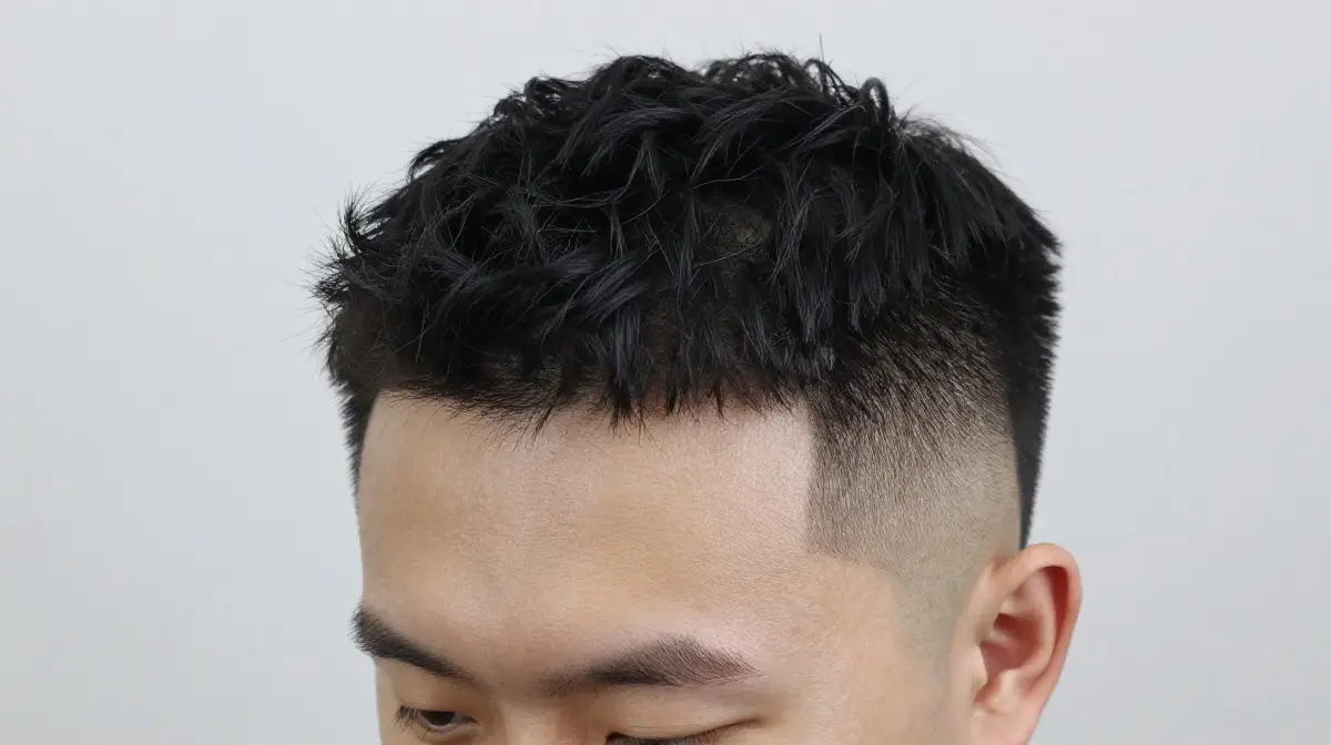 High Bald Fade with Textured Top