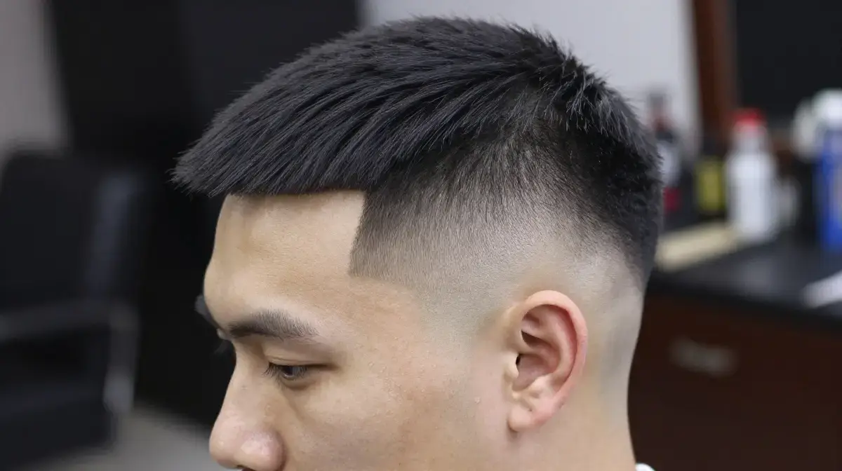 High Fade with Crew Cut