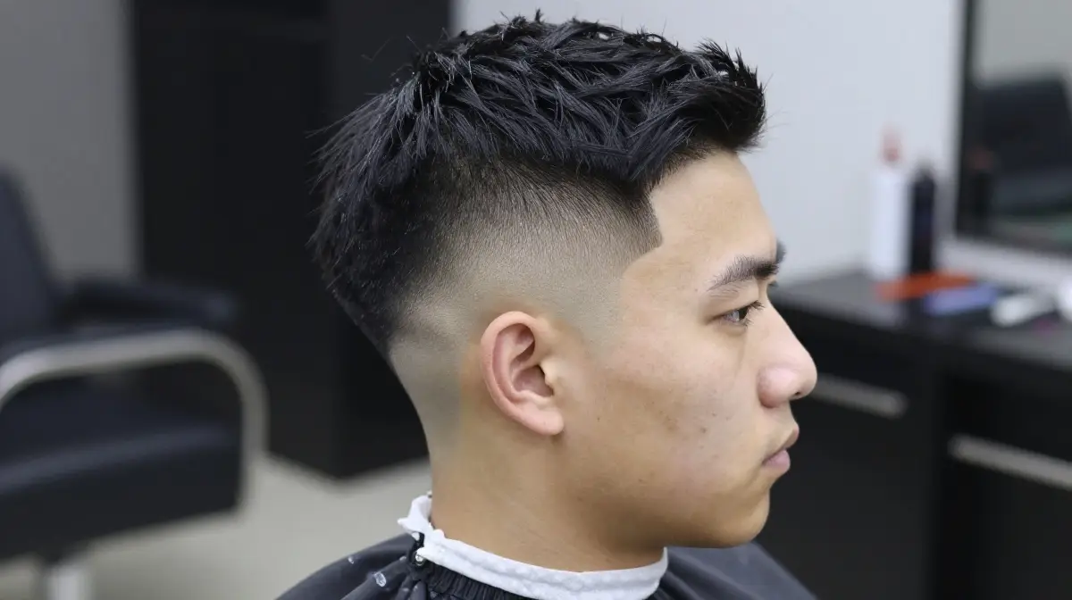 High Skin Fade with Long Top