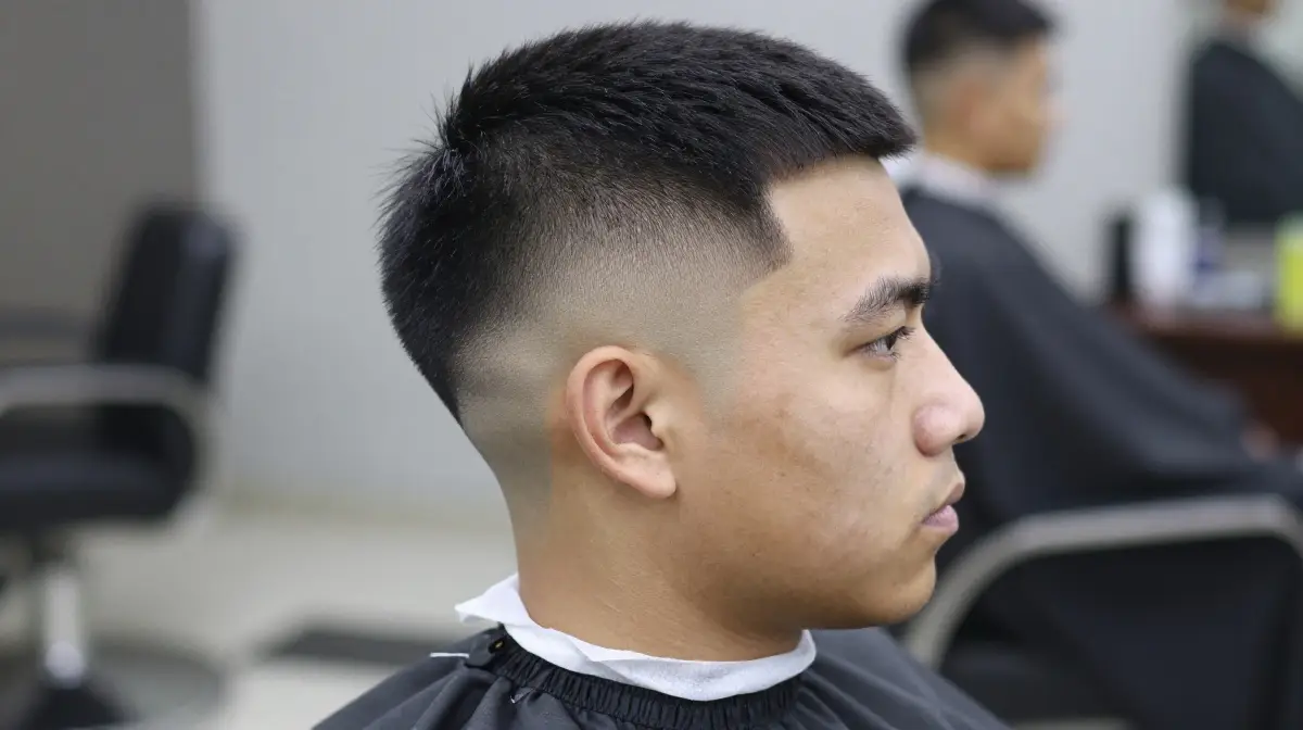 High Top Fade with Low Temp Fade Combination