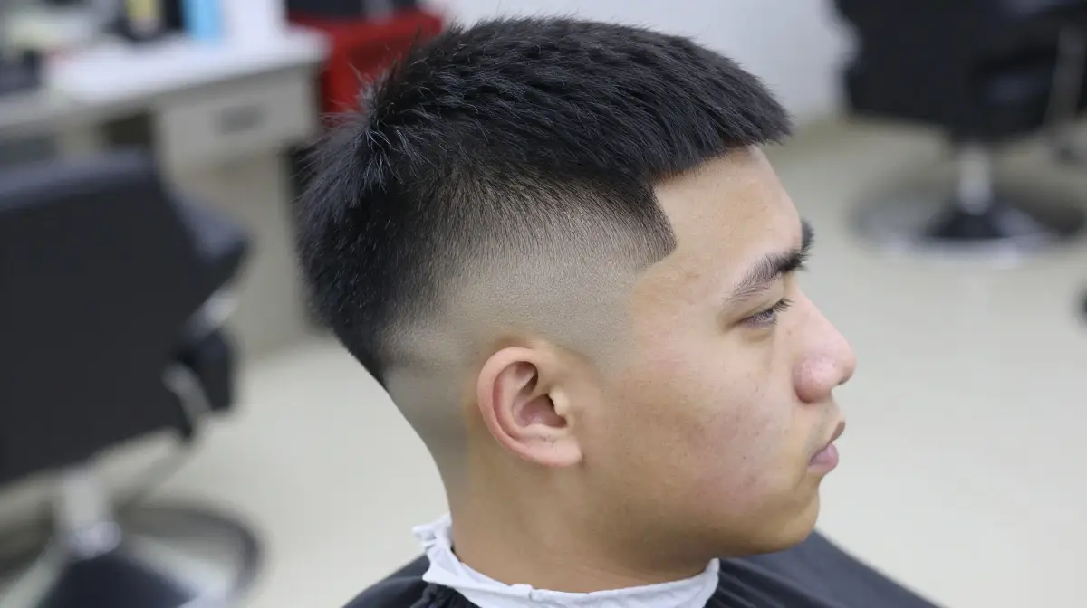 High Top Fade with Part