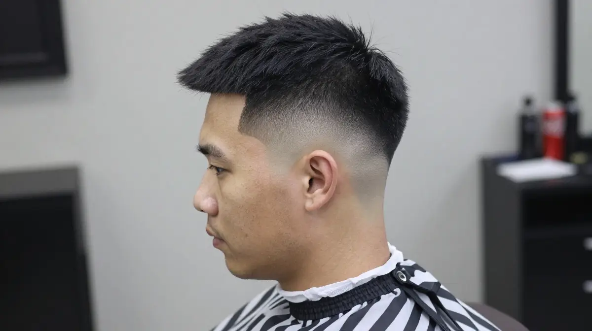 High Top Fade with Waves