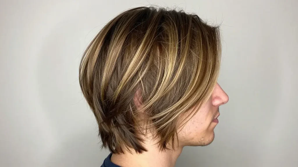 Highlights on Short Hair Men