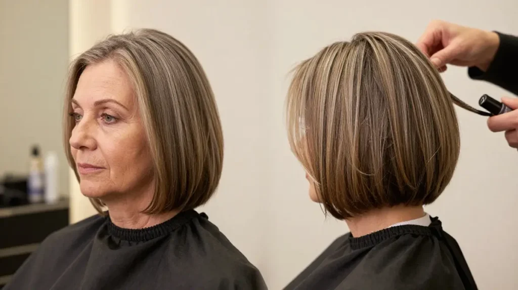 Layered Bob Maintenance and Aftercare for Mature Hair