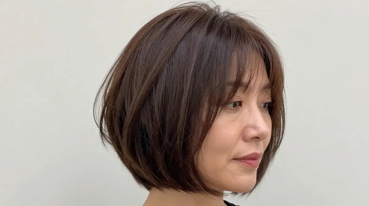 Layered Bob for Fine Hair Over 50