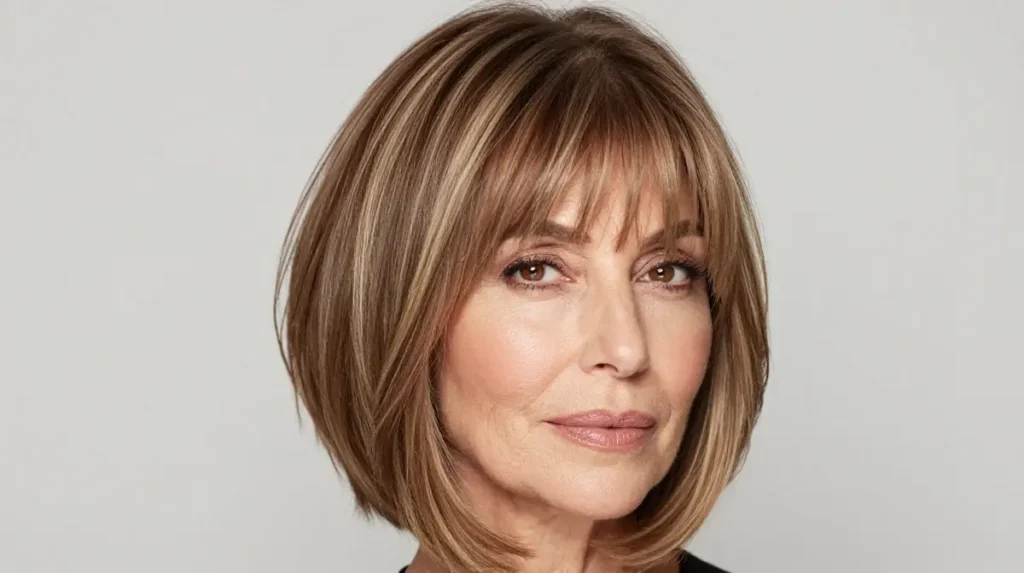 Layered Bob with Face-Framing Highlights