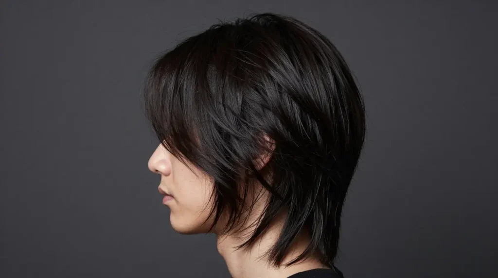 Layered Haircut for Thick Hair Men