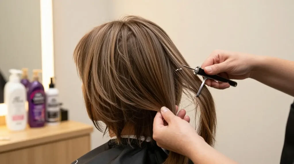 Layered Hairstyle Maintenance for Thin Hair Over 50