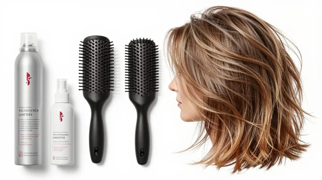 Layered Hairstyle Styling Tips for Thin Hair Over 50