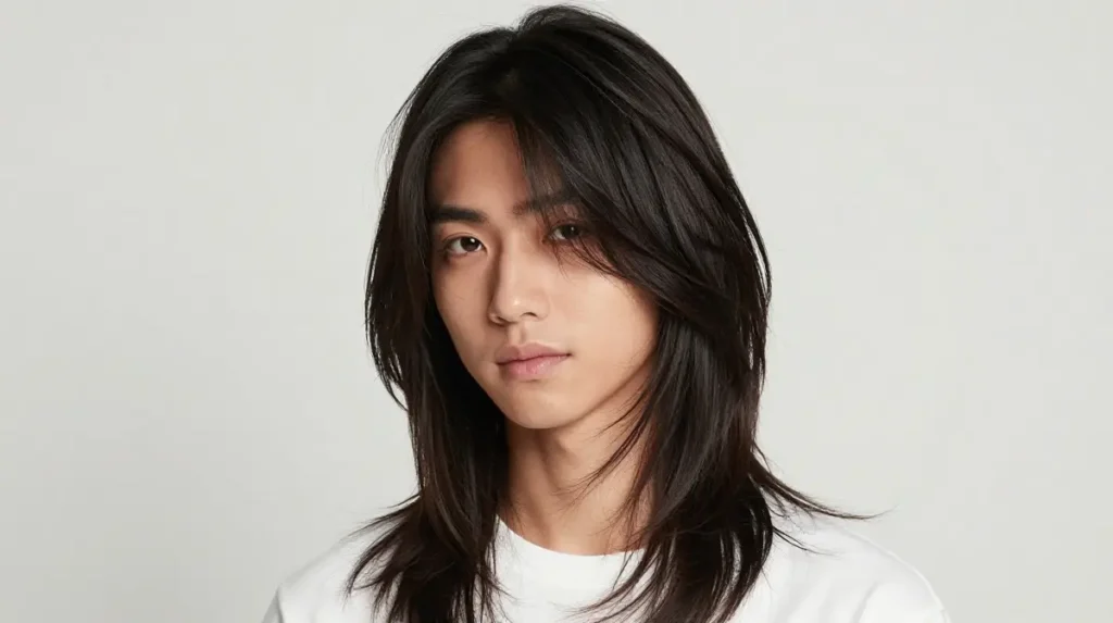 Layered Long Hair for Men