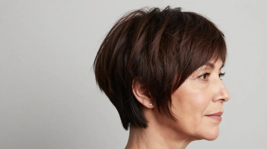Layered Pixie Cut for Fine Hair Over 50