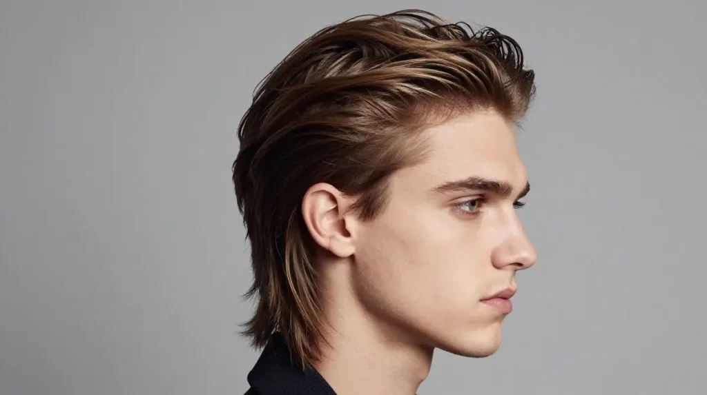 Layered Side Part for Men