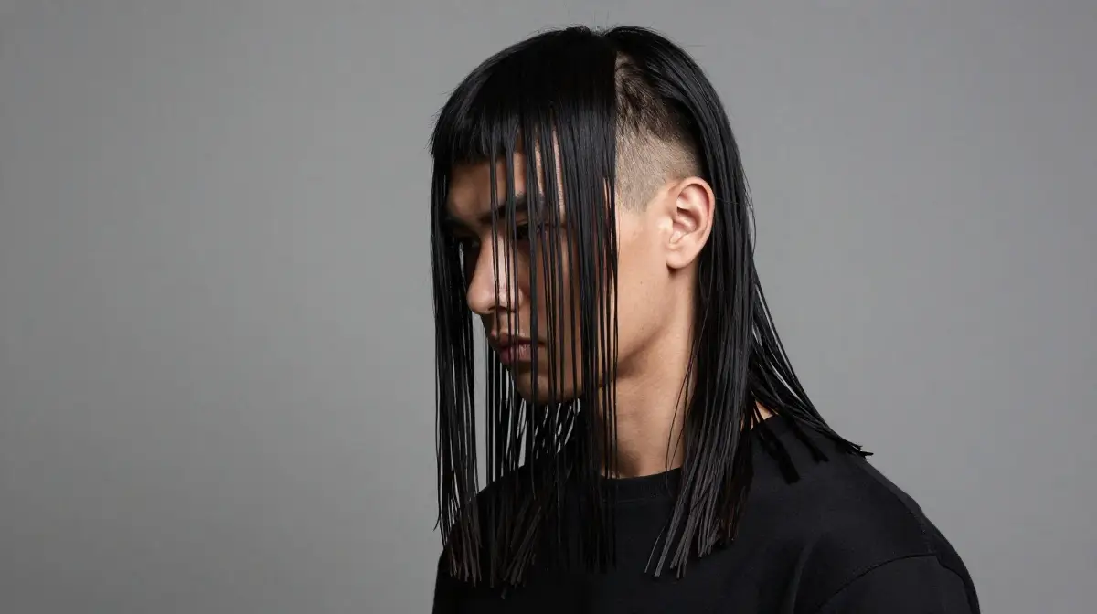 Long Fringe with Undercut
