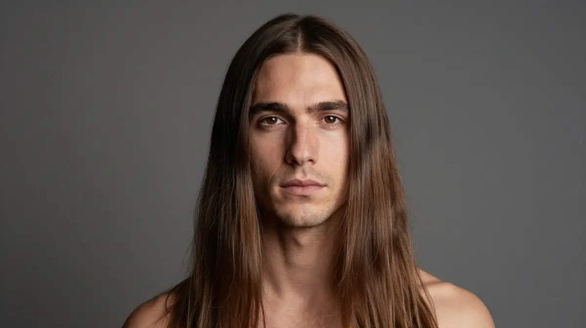 Long Hair with Center Part