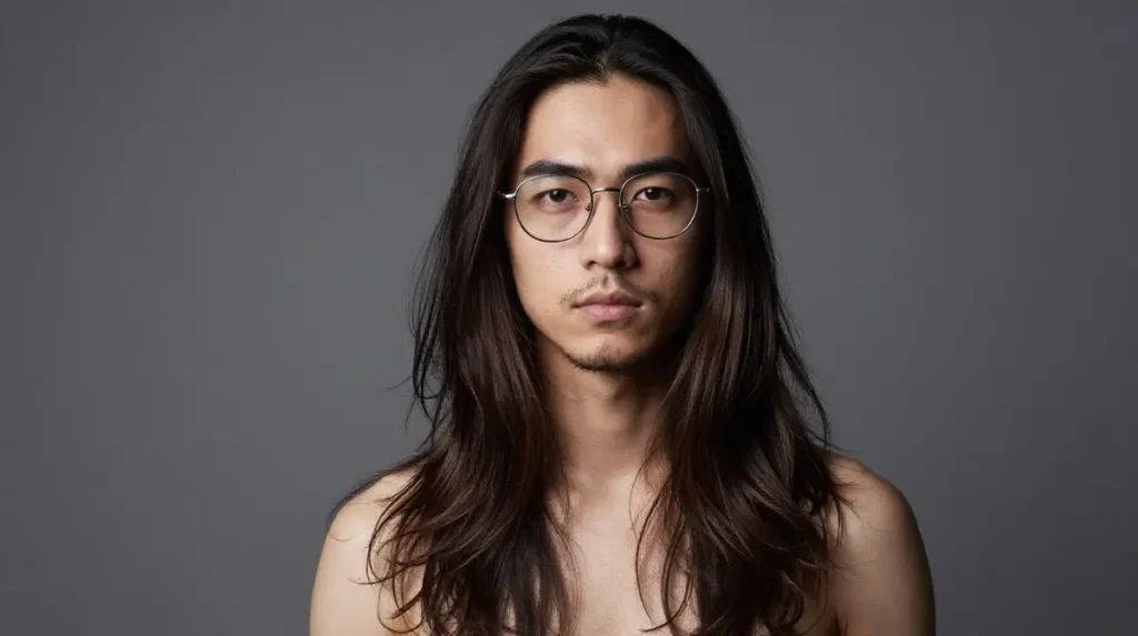 Long Hair with Glasses