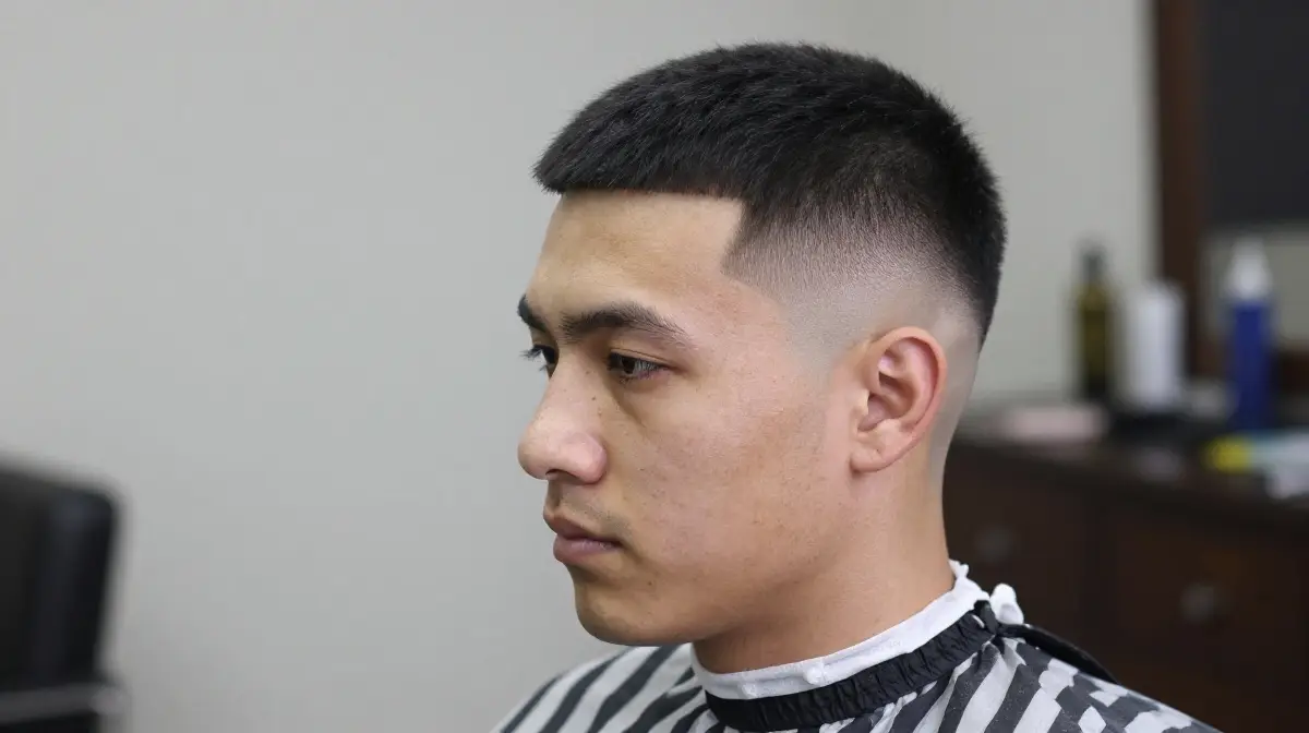 Low Taper Fade Crew Cut