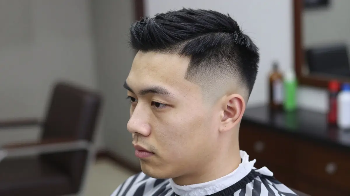 Low Taper Fade with Quiff