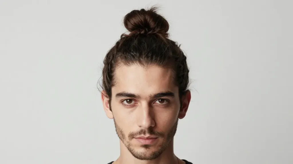 Man Bun for Diamond Face