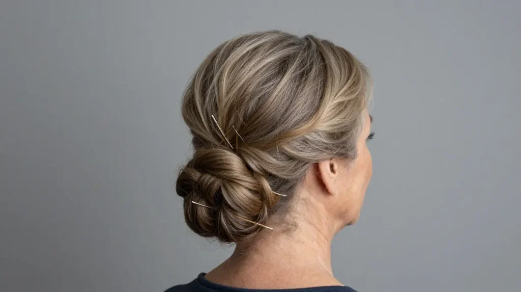 Medium Length Updo Styles for Older Women