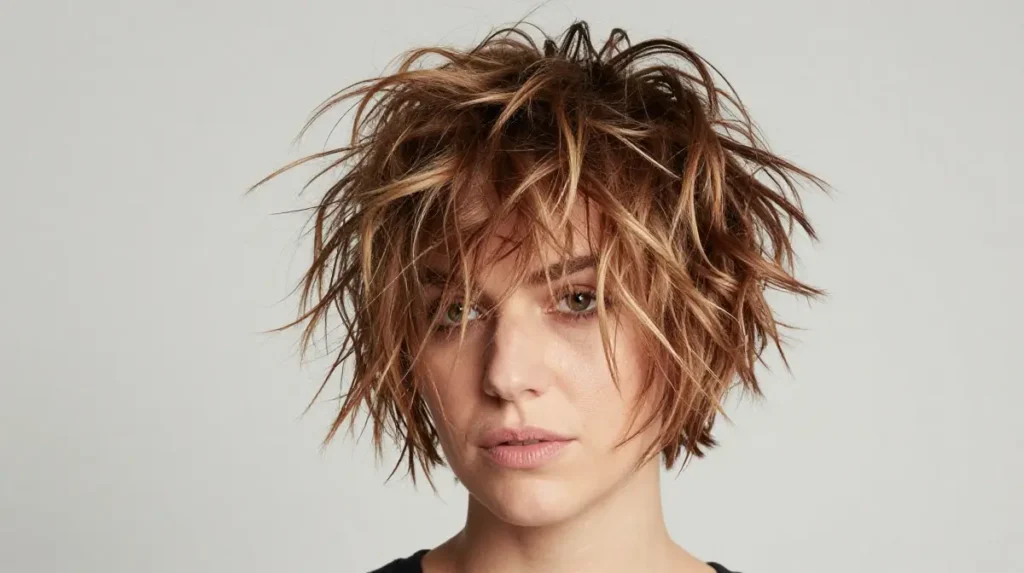 Messy Tousled Shaggy Pixie