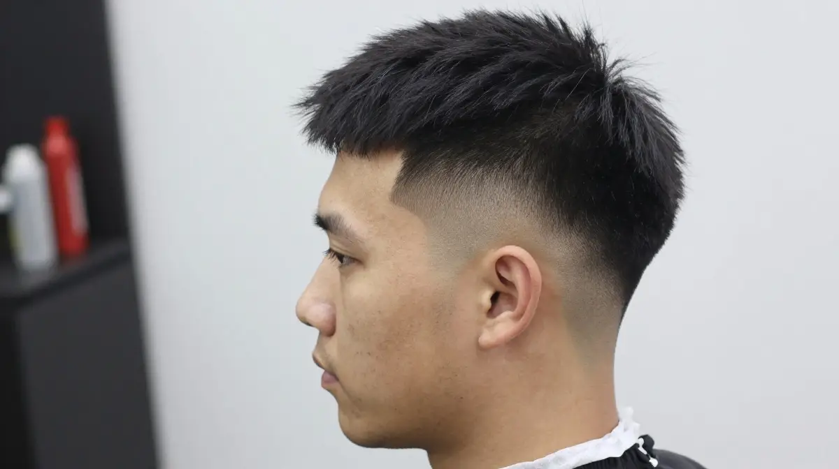 Mid Taper with Natural Hair