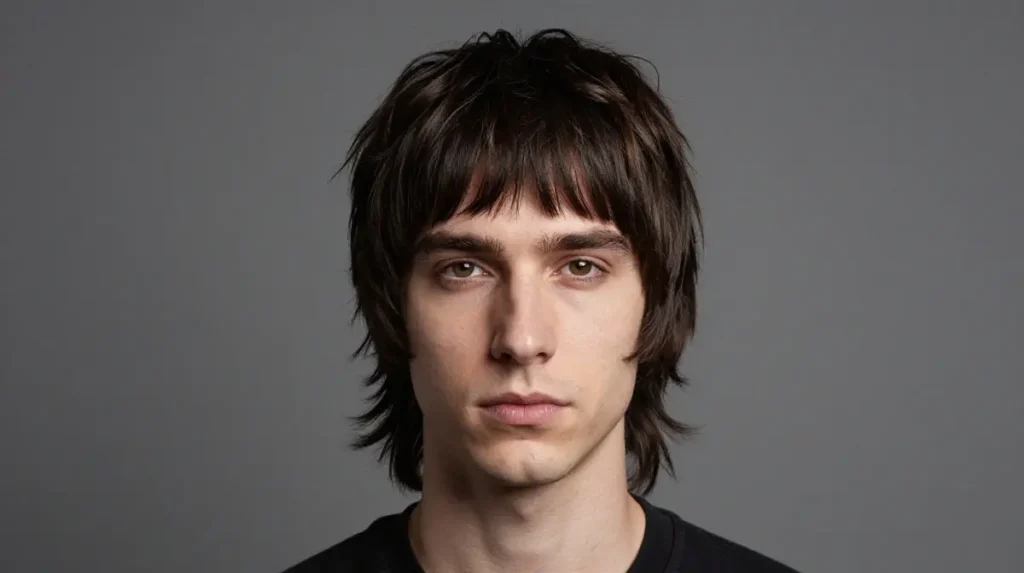 Middle Part Mullet