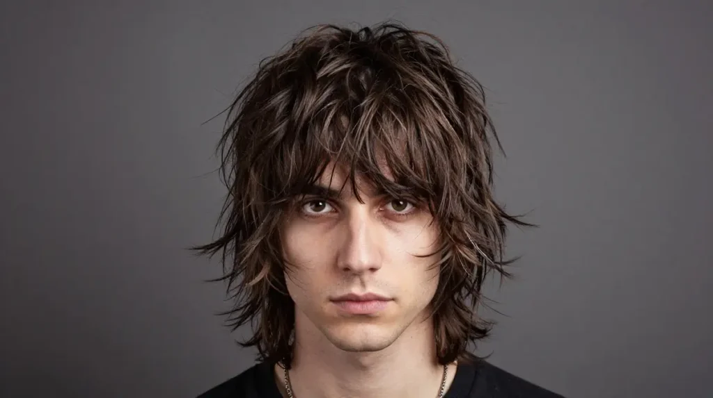 Middle Part Shag