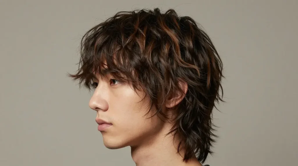 Middle Part Wolf Cut