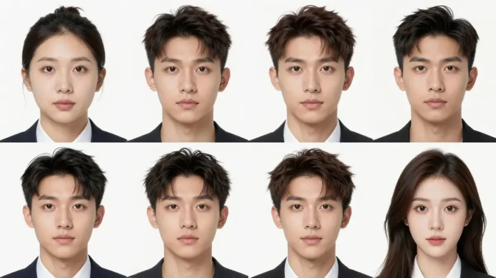 Middle Part for Different Face Shapes