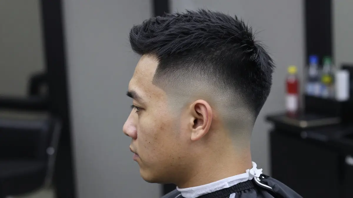 Modern High Top Fade with Skin Fade