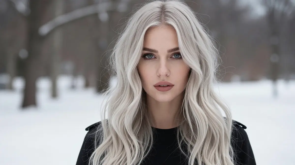 Platinum Money Piece Blonde Balayage