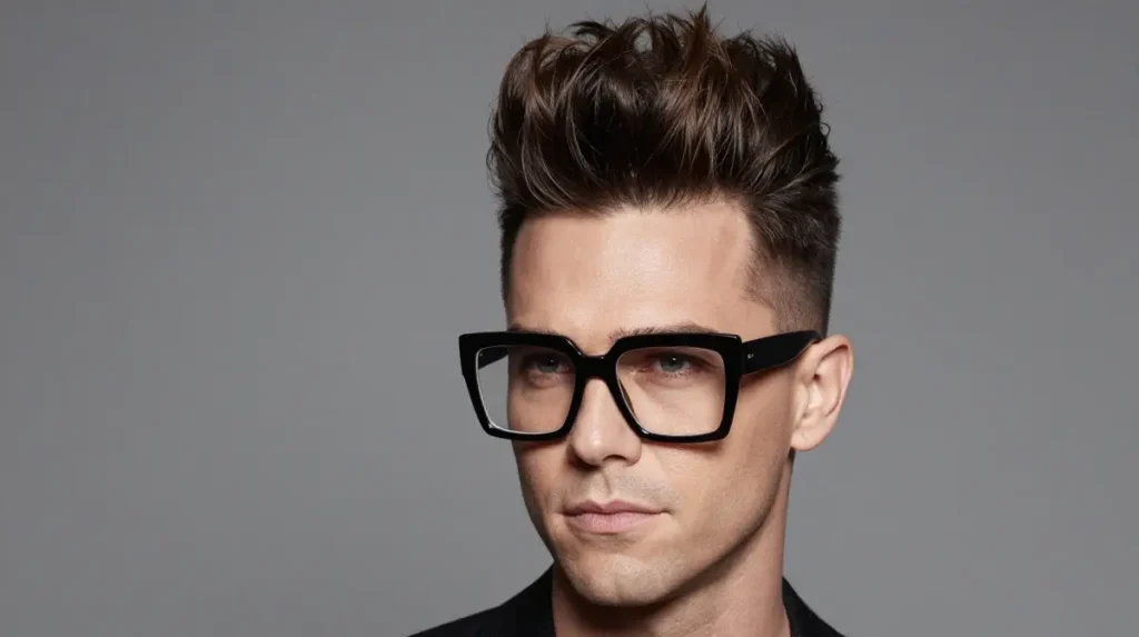 Pompadour with Glasses