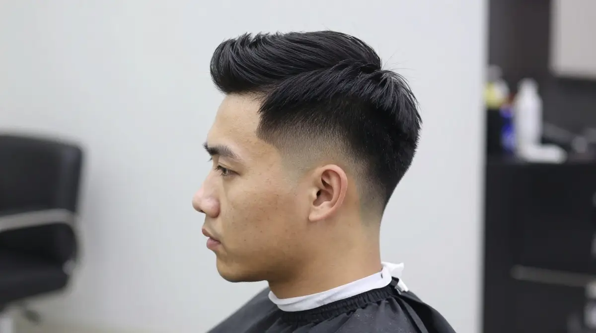 Pompadour with Short Sides