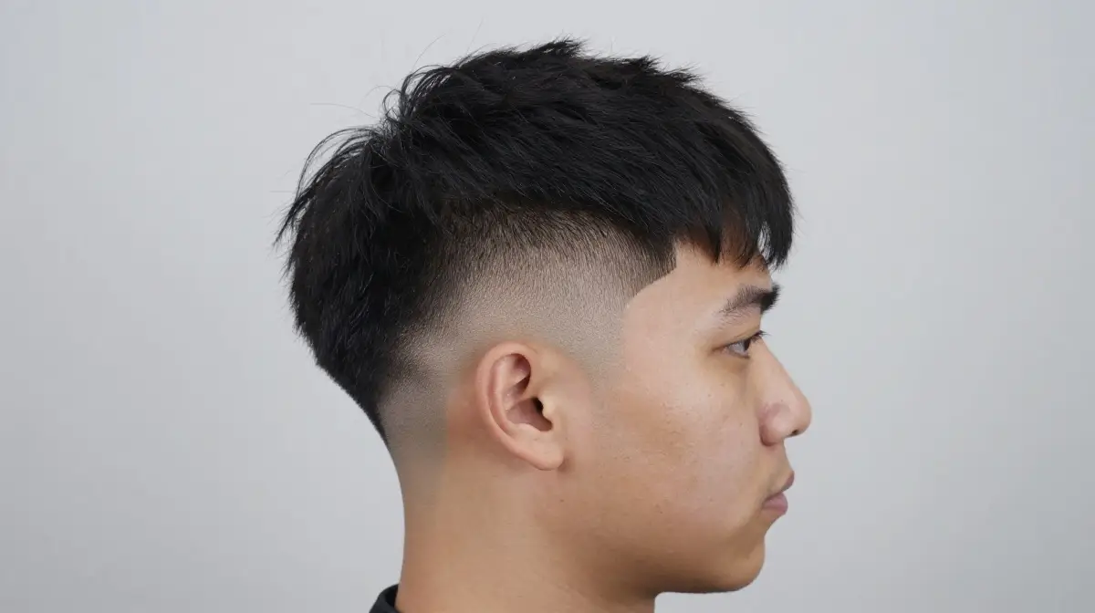 Quiff with Low Fade