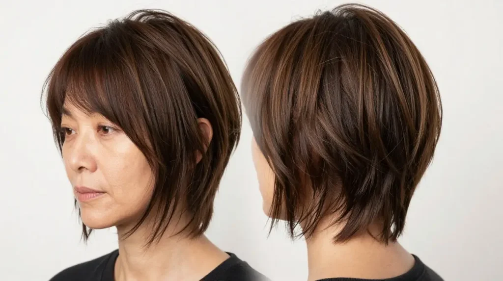 Razor Cut Layered Style for Fine Hair